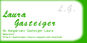 laura gasteiger business card